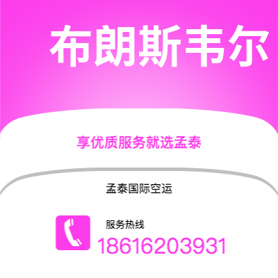 洮南市到布朗斯韦尔空运公司|洮南市至美国布朗斯韦尔航空运输2