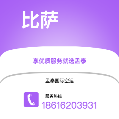 北屯市到比萨空运公司|北屯市至意大利比萨航空运输2