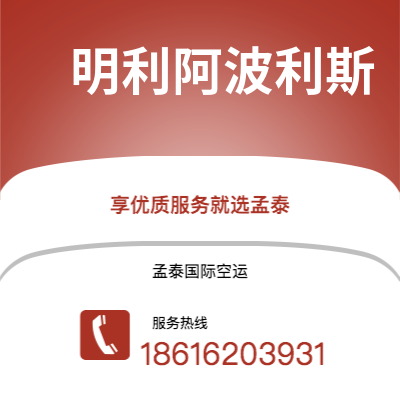 连云港市到明利阿波利斯空运公司|连云港市至美国明利阿波利斯航空运输2