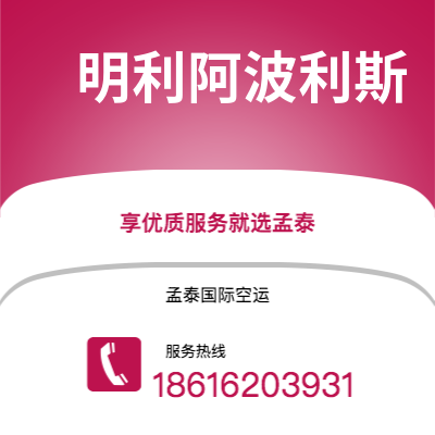 共青城市到明利阿波利斯空运公司|共青城市至美国明利阿波利斯航空运输2