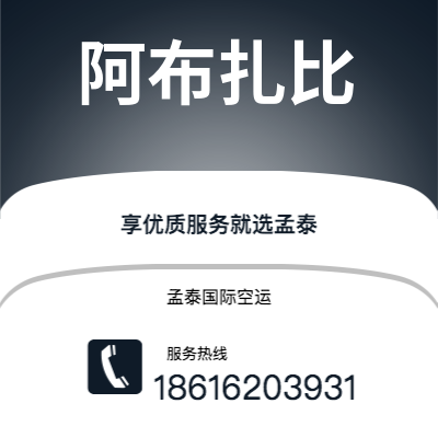 上海市到阿布扎比空运公司|上海市至阿联酋阿布扎比航空运输2